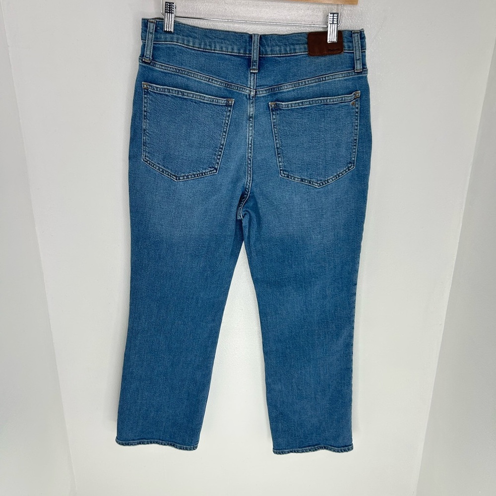Madewell Slim Demi Boot Cut Jeans Size 30 Light Wash Denim Office Summer 30x25‎ - Picture 7 of 13